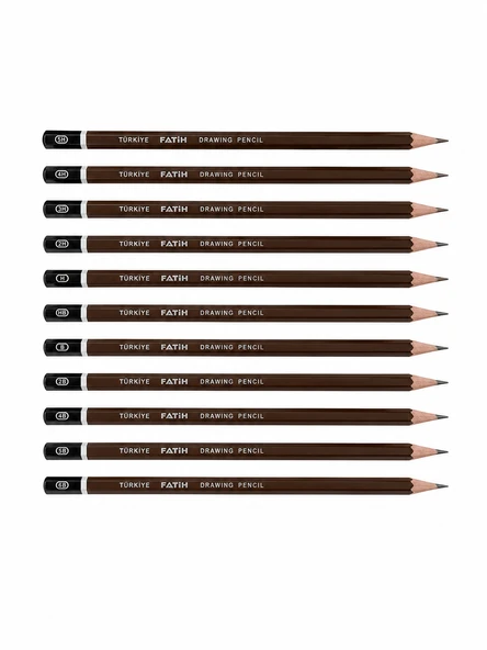 FATİH Professionel Dereceli Kalem Set+Silgi - Resim 2
