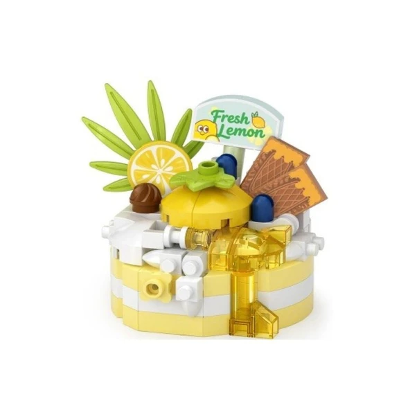 LZ-8643 LOZ LİMONLU PASTA 160 PARÇA BLOCK OYUNCAK-MİNİ POŞET ürün görseli 1