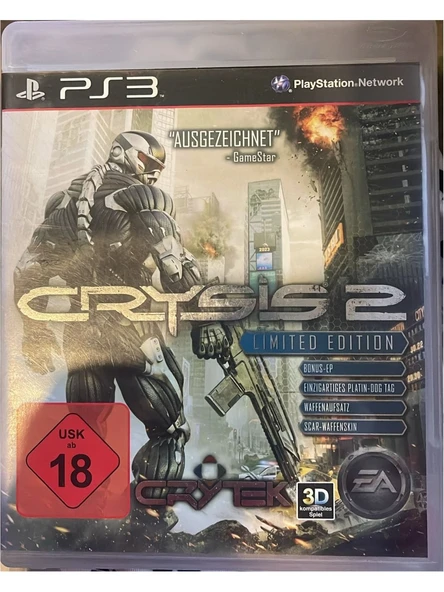 Crysis 2 Ps3 Limit Editör Playstation 3 CD Oyun Teşhir ürün görseli 1