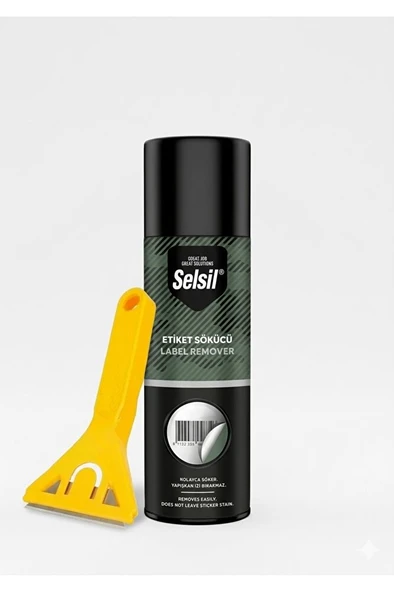 Selsil Etiket Sökücü Sprey 200Ml Ve Cam Leke Kazıyıcı Bıçak ürün görseli 1