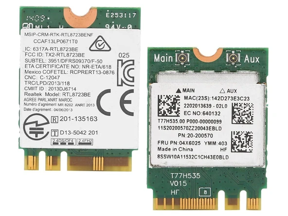 AzureWave AW-NB165NF Notebook Wifi Card ürün görseli 1