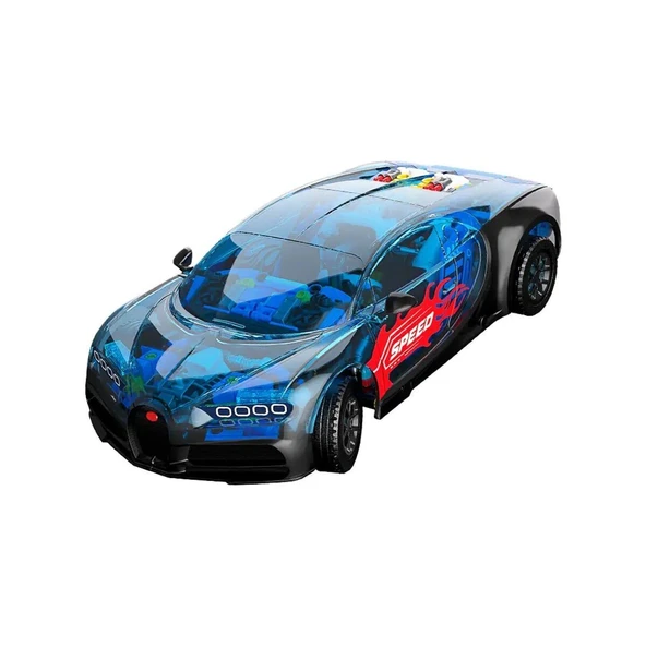 JK8808 JAKİ MEKANİK BUGATTİ MODEL ARABA 798 PARÇA BLOCK OYUNCAK ürün görseli 1