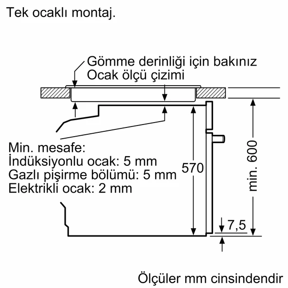 Profilo FXSA344G A Enerji Sınıfı 10 Programlı Ankastre Fırın - Resim 10