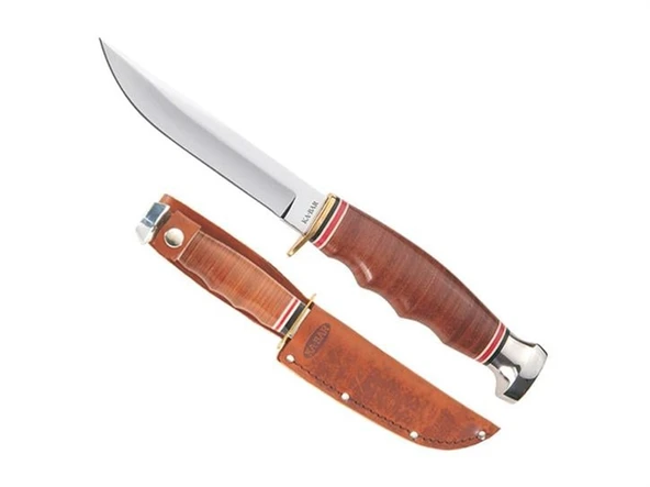 KA-BAR Hunter Deri Kabza Av Bıçağı - Resim 5