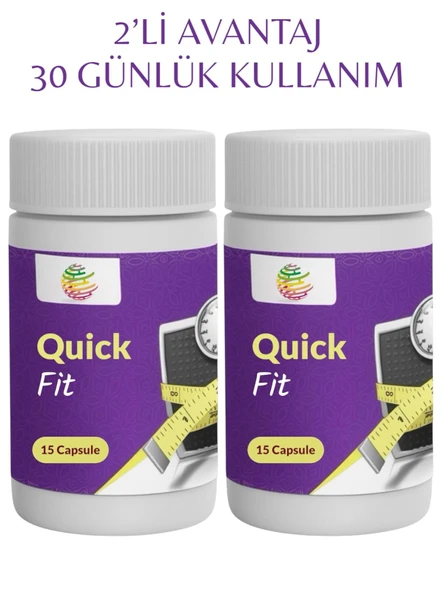 Quick Fit - 2x15 Kapsül - Bitkisel Karışım Takviye Edici Gıda ürün görseli 1