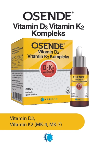 OSENDE D3K2 KOMPLEKS 20 ML DAMLA ürün görseli 1
