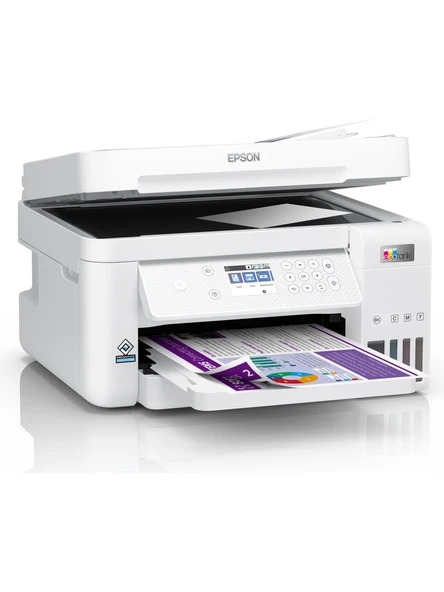 Epson EcoTank L6376 Wi-Fi + Tarayıcı + Fotokopi Renkli Çok Fonksiyonlu Tanklı Mürekkep Püskürtmeli Yazıcı (TEŞHİR) ürün görseli 1