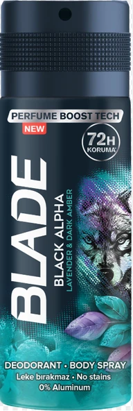 Blade Deodorant Star Black Alpha 150 ml ürün görseli 1