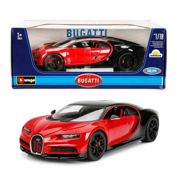 11044 SUN-BUR-1 18 A BUGATTI CHIRON SPORT KRMZ ürün görseli 1
