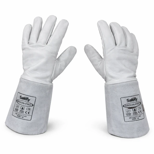 Max Safety Argon Eldiven Beyaz No:10 ürün görseli 1