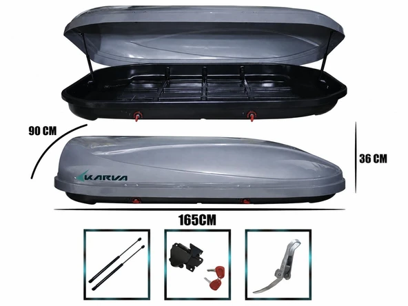 Port Bagaj 450 Litre Gri Sinem - Resim 4
