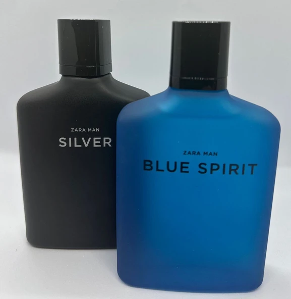 ZARA MAN BLUE SPIRIT + ZARA MAN SILVER EDT 100 ML (3,4 FL. OZ). ürün görseli 1