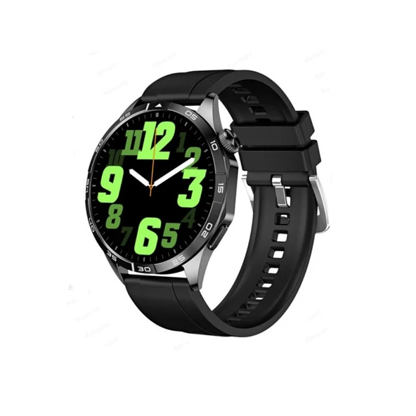 ScHitec Watch Amoled Ekran Android İos HarmonyOs Uyumlu 3 Kordonlu Akıllı Saat Siyah ürün görseli 1
