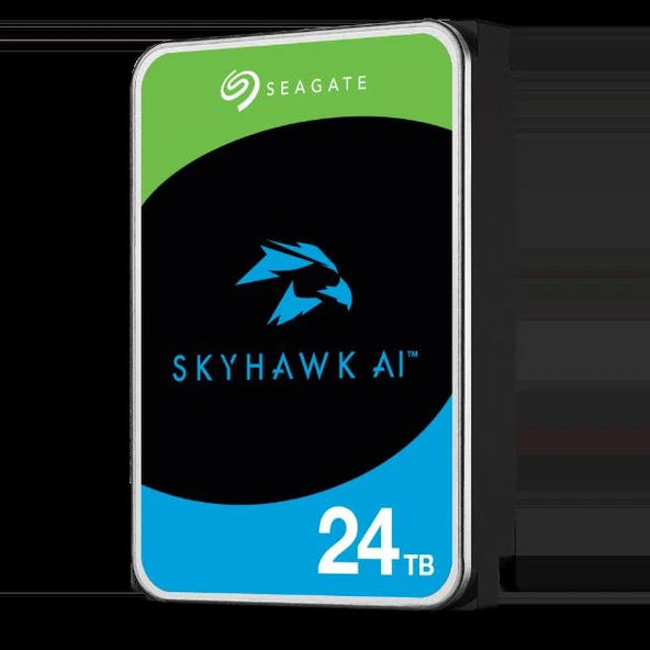 SEAGATE 3.5" 24TB SKYHAWK AI ST24000VE002 7200 RPM 512MB SATA-3 Güvenlik Diski Distribütör ürün görseli 1