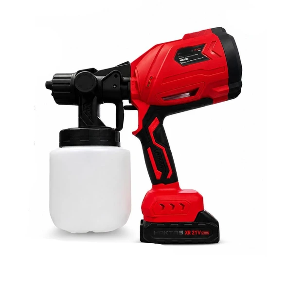 Algaride HKT Profesyonel 21V Çift Akülü Vernik Sprey Boya Püskürtme Makinesi 300-350 mm Kablosuz Güç ürün görseli 1