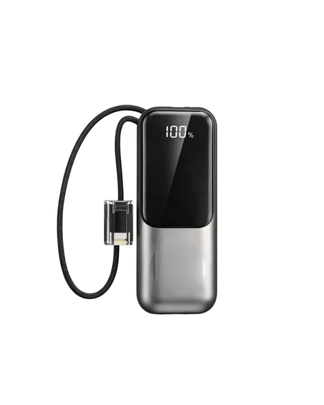 LED Ekranlı Süper Fast Charge Özellikli Mini Powerbank - Resim 2