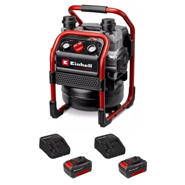 Einhell Silenzzo 36/210 Akülü Kompresör 2X4 Amper 4020380 ürün görseli 1