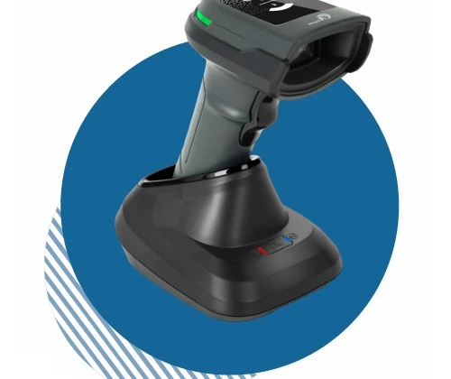 RİOPOS RP55 Barkod Okuyucu 2D (1D) ve Karekod (2D) Kablosuz BLUETOOTH BAĞLANTISI, CRADLE - STANDLI ürün görseli 1