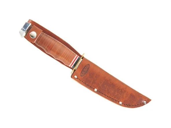 KA-BAR Skinner Deri Kabza Av Bıçağı - Resim 6