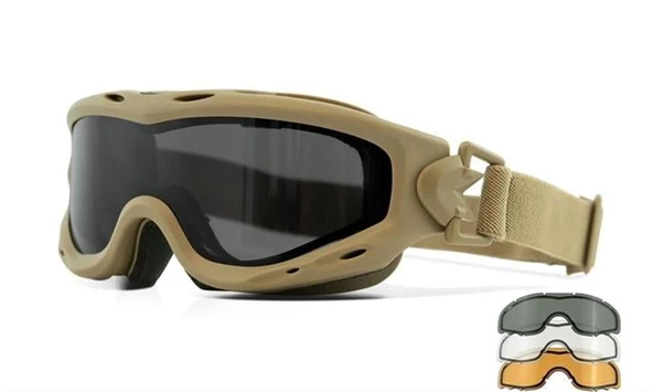 WILEY X SPEAR DUAL Balistik Goggle (3 Lens) - Resim 7