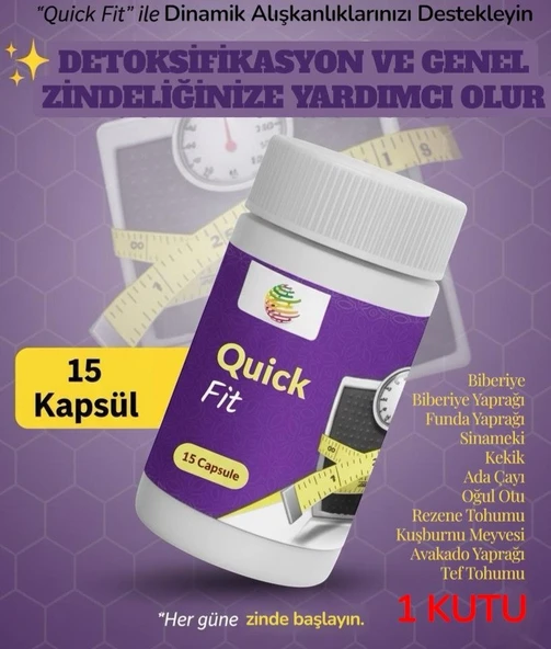 Quick Fit - 15 Kapsül - Bitkisel Karışım Takviye Edici Gıda ürün görseli 1