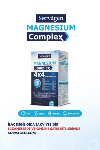 SORVAGEN MAGNEZYUM COMPLEX 4X4 60 TABLET - Resim 10