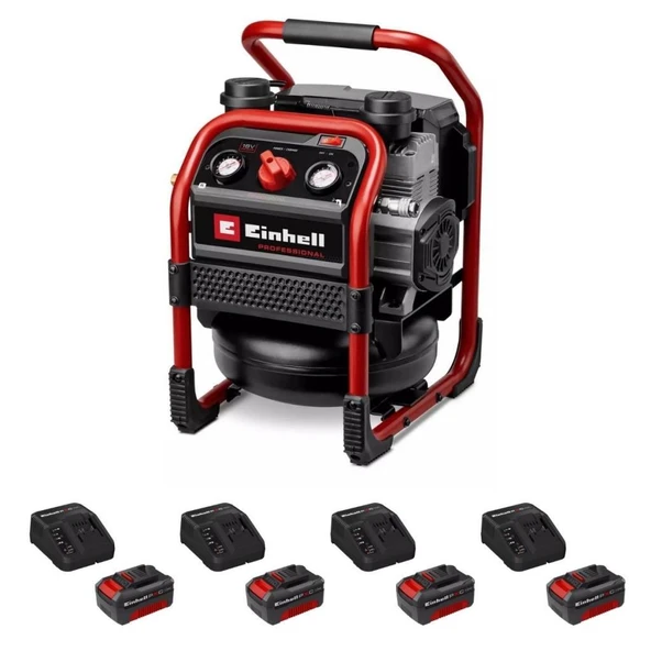 Einhell SILENZZO 18/160 Akülü Kompresör 4x4 Amper 4020385 ürün görseli 1