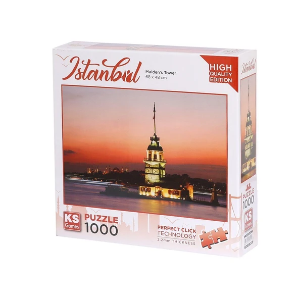 20729 Kız Kulesi Gün Batımı 1000 Parça Puzzle -KS Puzzle ürün görseli 1