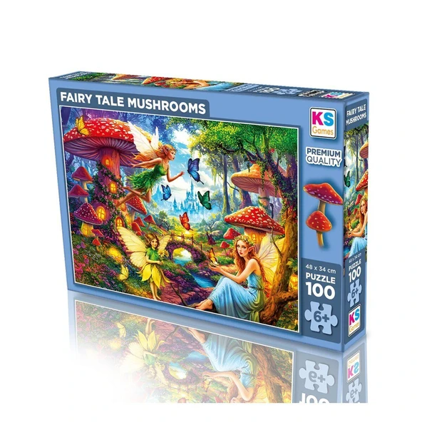 31502 FAIRY TALE MUSHROOMS 100 PARÇA PUZZLE ürün görseli 1