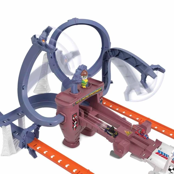 HPL34 Hot Wheels Racerverse Marvel Pist Seti - Resim 5