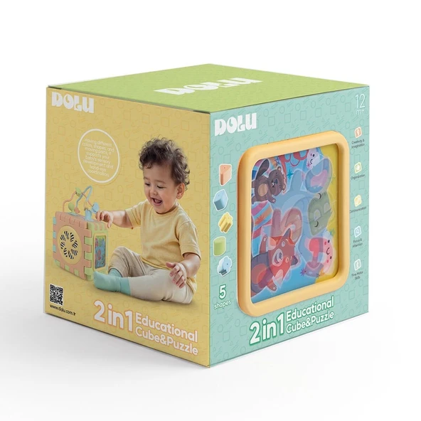 5292 OYUNCAK EDUCATIONAL CUBE PUZZLE ürün görseli 1