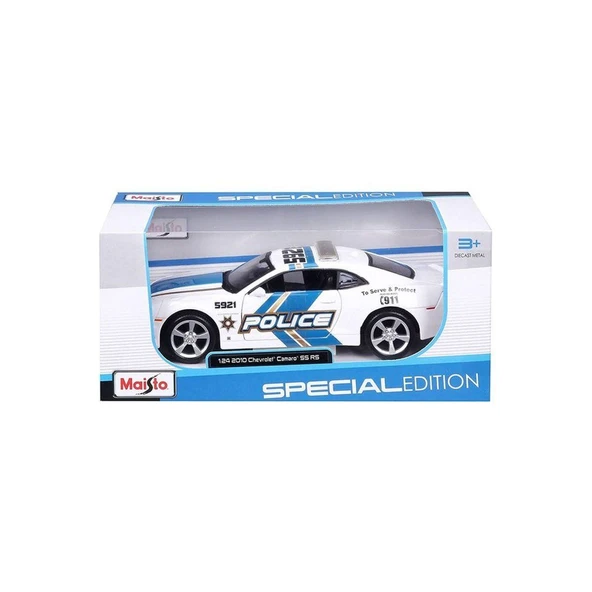 MAY32108 Maisto 1:24 2010 Model Chevrolet Camaro SS RS Police Model Araba -Necotoys ürün görseli 1