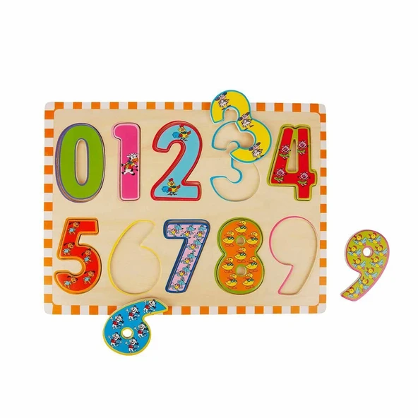 5215 -Wooden Puzzle Numbers 10 Parça - Resim 2