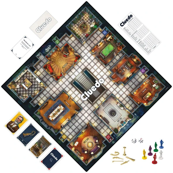 F6420 Hasbro Gaming - Cluedo +8 yaş - Resim 6