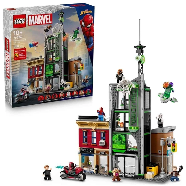 76324 Lego Marvel Örümcek Adam, Oscorpa Karşı 808 parça +10 yaş ürün görseli 1