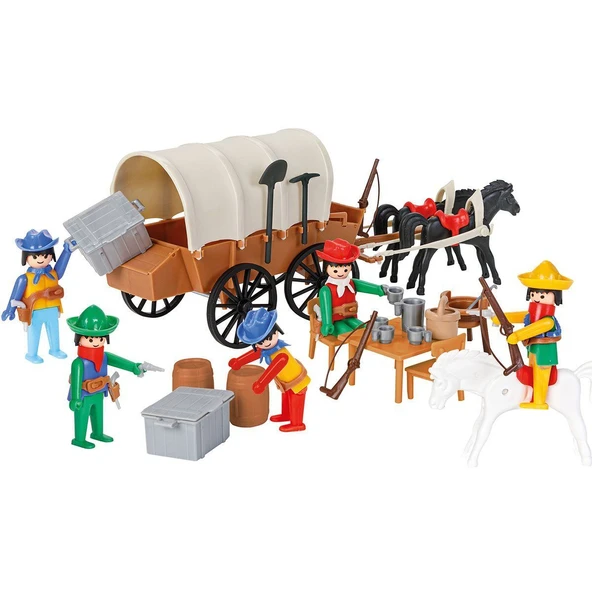 04 003 Mini Mekanik Seri 3 Kovboy Arabası -Pilsan Oyuncak ürün görseli 1