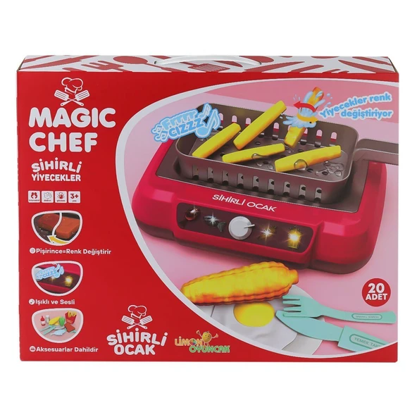 2A550 Magic Chef Barbekü Ocak Seti -Limon Oyuncak ürün görseli 1