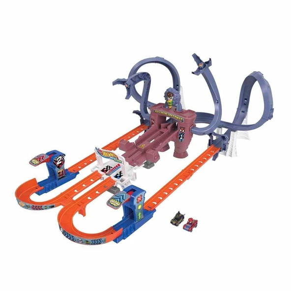 HPL34 Hot Wheels Racerverse Marvel Pist Seti - Resim 2
