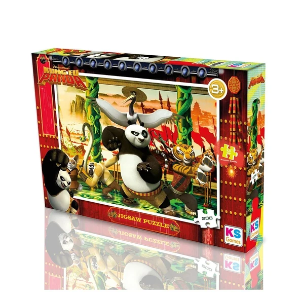 KP 113 KUNG FU PANDA PUZZLE 200 PRÇ - Resim 4