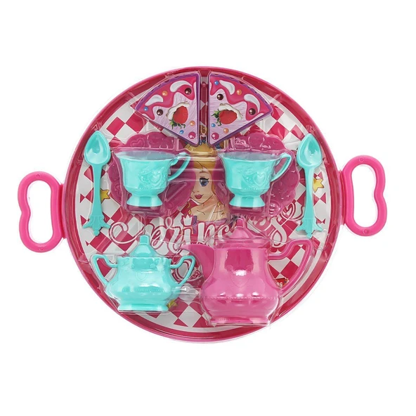 ERN-893 HEROES TOYS TEPSİLİ ÇAY VE KEK SETİ ürün görseli 1