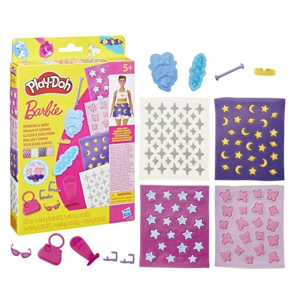 G1355 Play-Doh Barbie Designer Desen Paketi Hamur Oyun Seti  +3 yaş ürün görseli 1