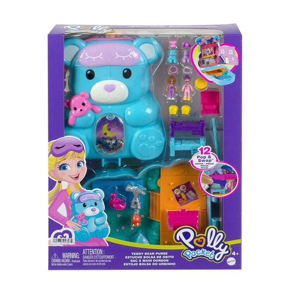 GKJ63 Polly Pocket Çanta Olabilen Micro Oyun Setleri / +4 yaş ürün görseli 1