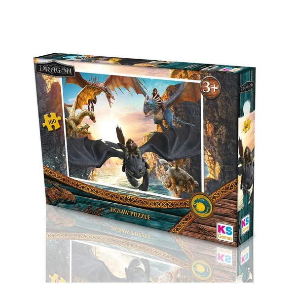 HD 714 HOW TO TRAIN YOUR DRAGON PUZZLE 100 PRÇ - Resim 4