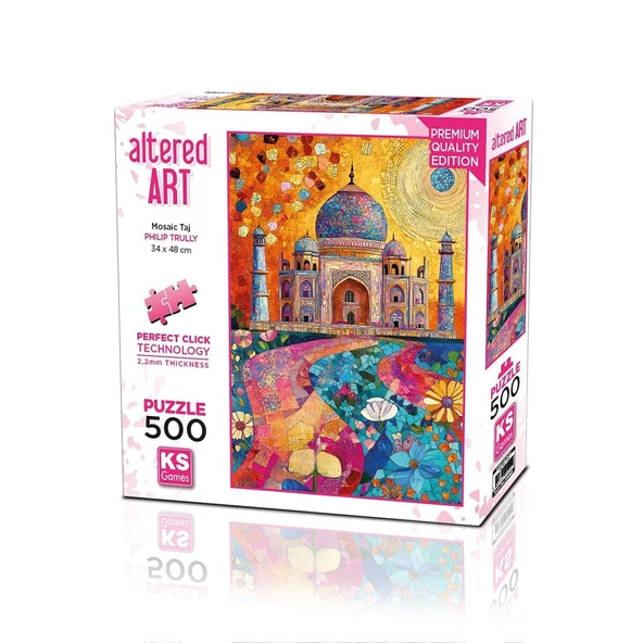 20092 PUZZLE 500 MOSAİC TAJ - Resim 4