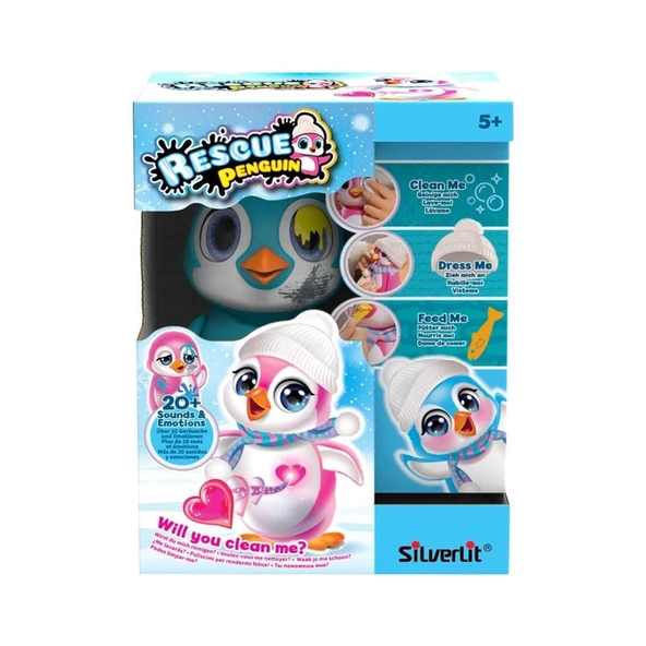 SIL 88652 Silverlit Rescue Interactive Penguen Mavi ürün görseli 1