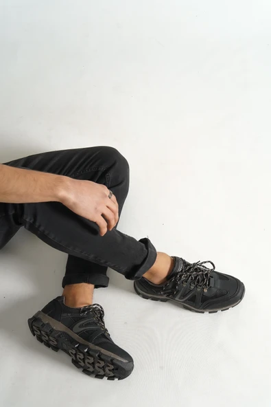 Outdoor Trekking Spor Erkek Ayakkabı Siyah Renk ürün görseli 1