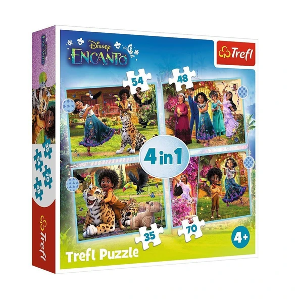 PUZZLE-34615 Disney Encanto 4IN1 Puzzle ürün görseli 1