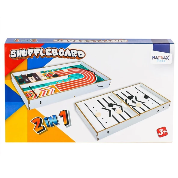 416 Shuffleboard Oyunu 2IN1 -Akçiçek Oyuncak ürün görseli 1