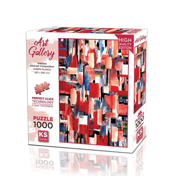 20664 Untitled Abstract Composition 1000 Parça Puzzle - Resim 3