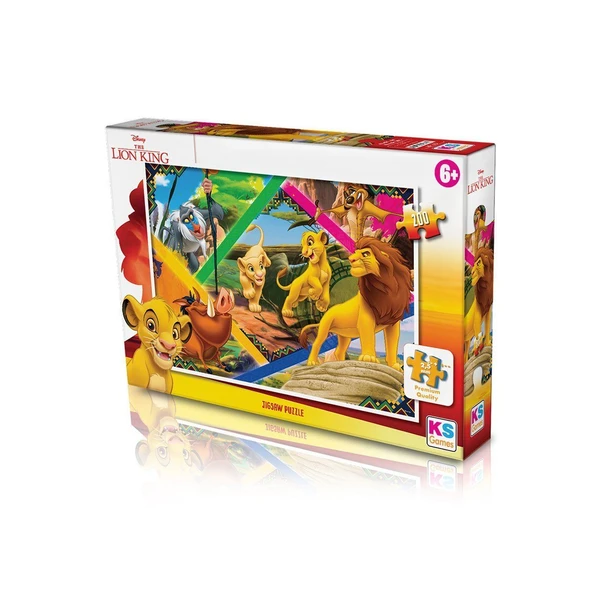 LK 113 Aslan Kral Puzzle 200 Parça - Ks Puzzle ürün görseli 1
